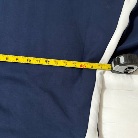 Like New Spanx AirEssentials Full Zip Activewear Track Jacket Navy White Size L - Picture 9 of 10